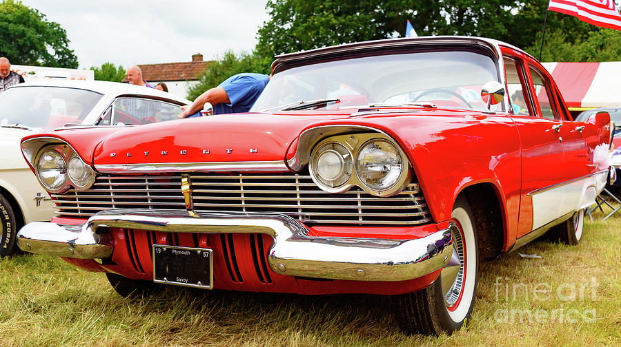 1957 Plymouth Savoy Photograph by Colin Rayner