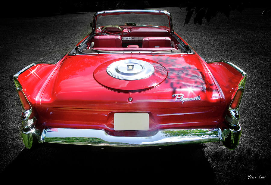 Cherry Red 1957 Plymouth Photograph