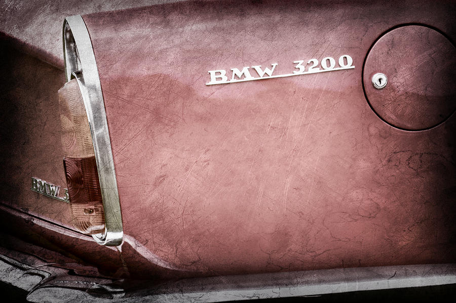 1958 BMW 3200 Michelotti Vignale Roadster Emblem -2467ac Photograph by Jill Reger
