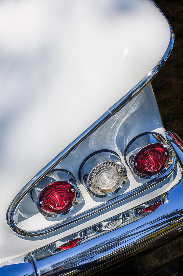 1958 Chevrolet Bel Air Convertible Tail Light -0278c Photograph by Jill Reger