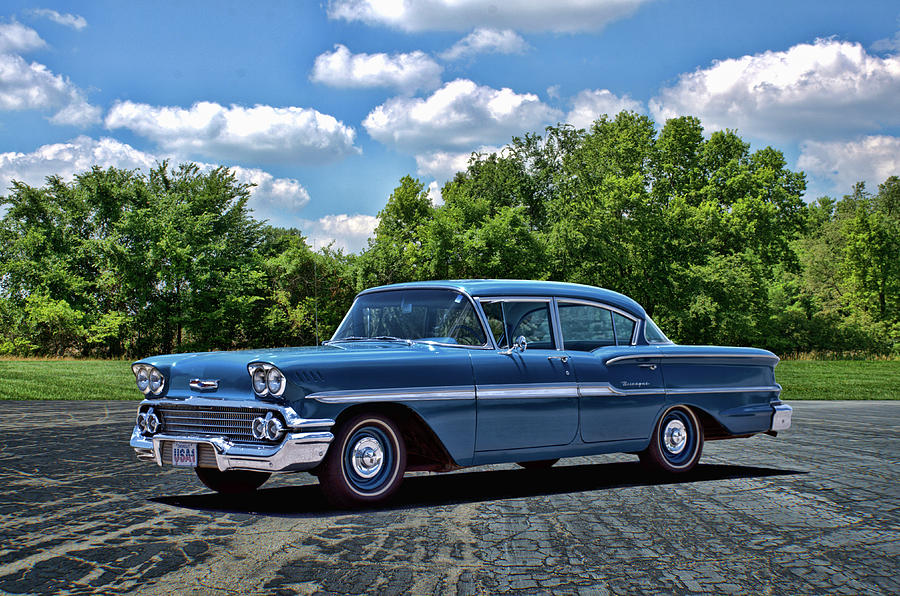 1958 Chevrolet Biscayne Photograph by Tim McCullough
