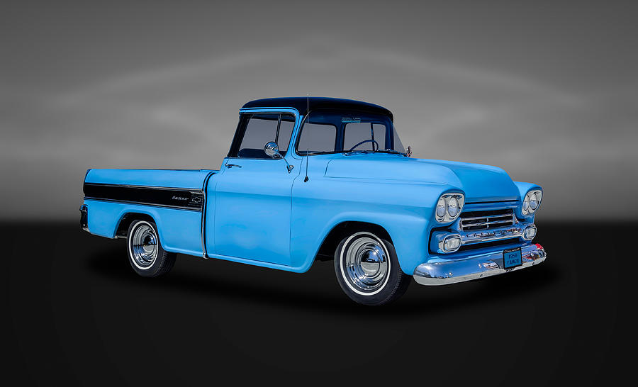 1958 Chevrolet Cameo Pickup Truck - 58CAMEO33 Photograph by Frank J ...