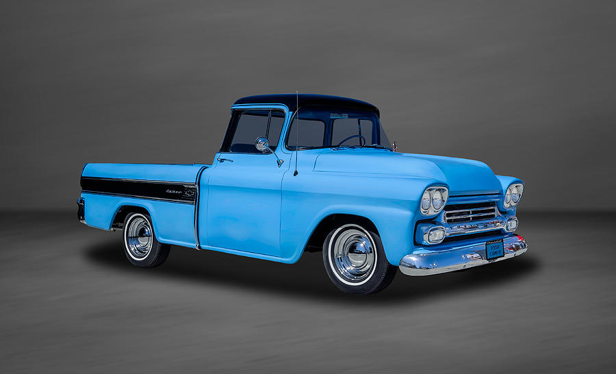 1958 Chevrolet Cameo Pickup Truck - 58CAMEO44 Photograph by Frank J ...