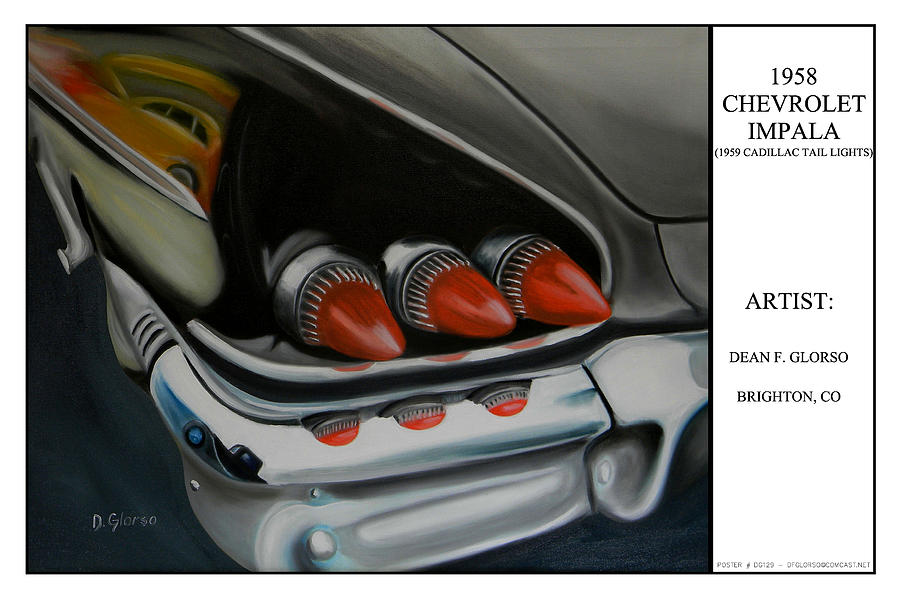 1958 Chevy Impala Painting by Dean Glorso