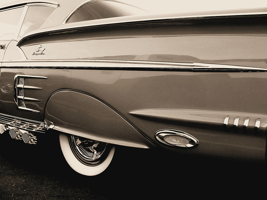 1958 Chevy Impala  Photograph by Kathy K McClellan