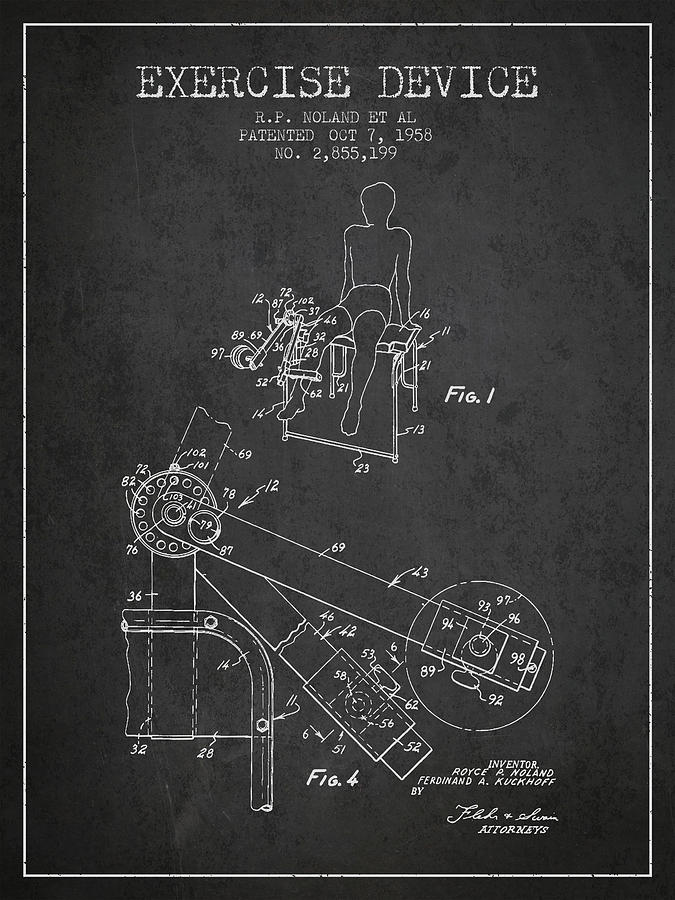 1958 Exercise Device Patent Spbb11_cg Digital Art