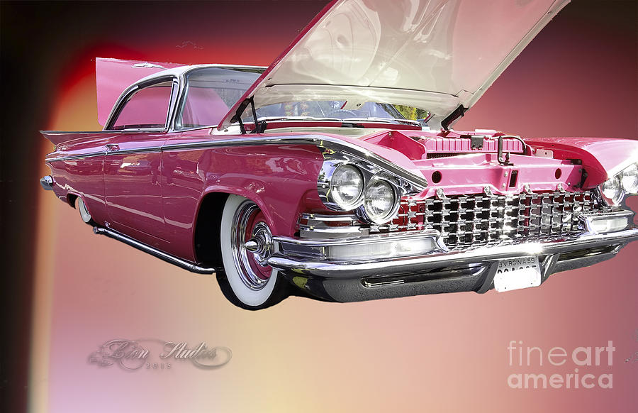 1958 Pink Buick Photograph by Melissa Messick