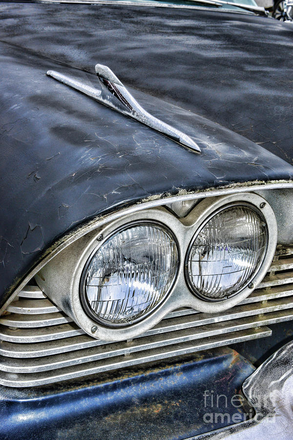 1958 Plymouth Belvidere Headlights Photograph by Paul Ward