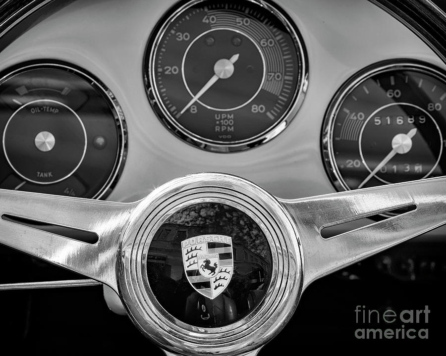 1958 Porsche Steering Photograph by Dennis Hedberg