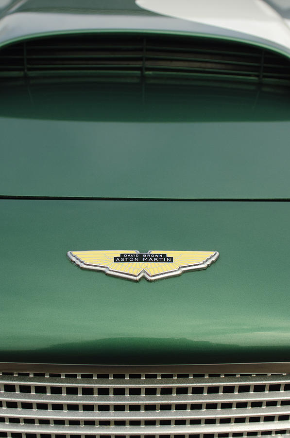 1959 Aston Martin DB4 GT Hood Emblem Photograph by Jill Reger