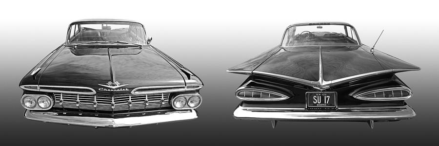 1959 Chevrolet Impala Front and Rear Photograph by Gill Billington