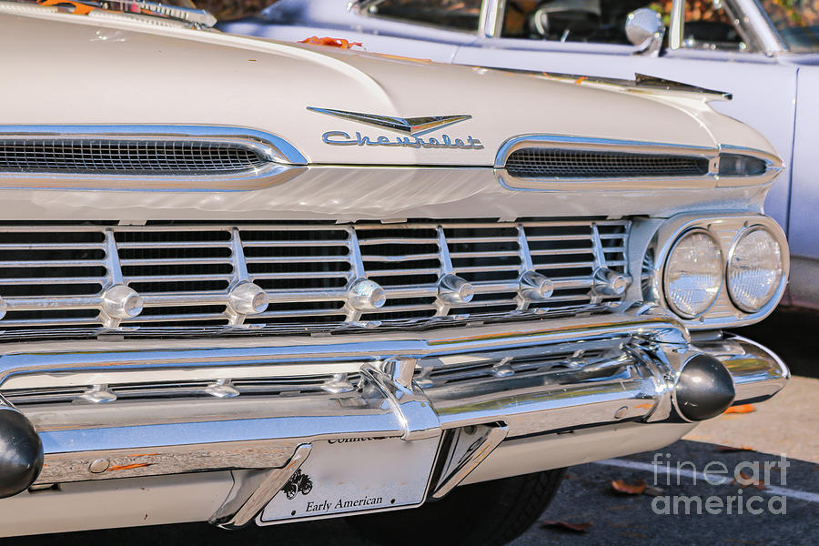 1959 Chevrolet Impala front Photograph by Claudia M Photography