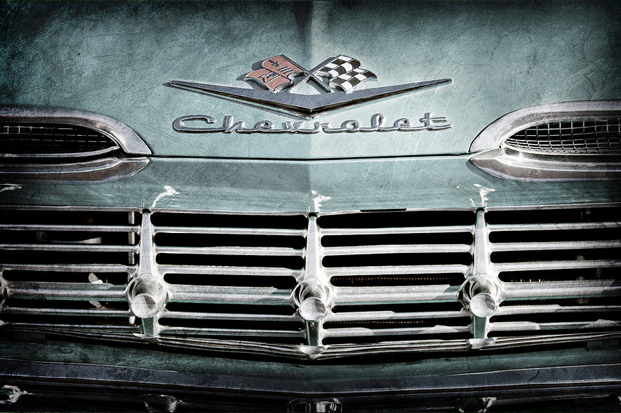 1959 Chevrolet Impala Grille Emblem -1014ac Photograph by Jill Reger