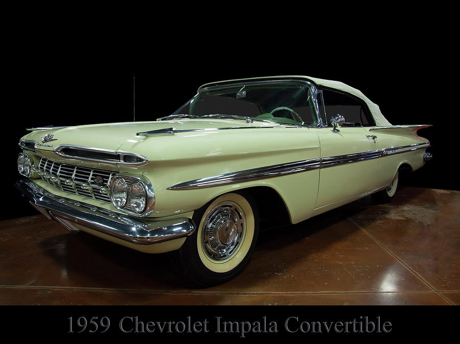 1959 Chevy Impala Convertible Photograph by Flees Photos