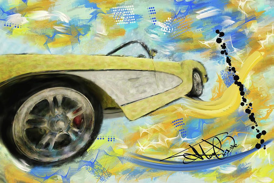 1959 Corvette #2 Digital Art by Donald Pavlica
