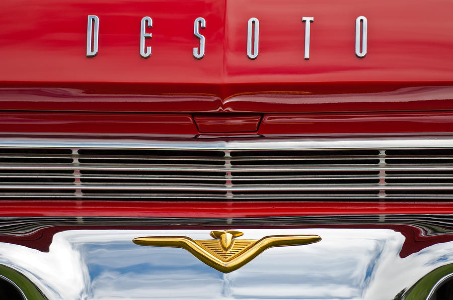 1959 DeSoto Firesweep 2-Door Hardtop Emblem Photograph by Jill Reger