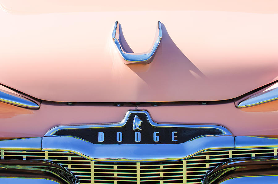 1959 Dodge Coronet Emblem - Hood Ornament -0903c Photograph by Jill Reger
