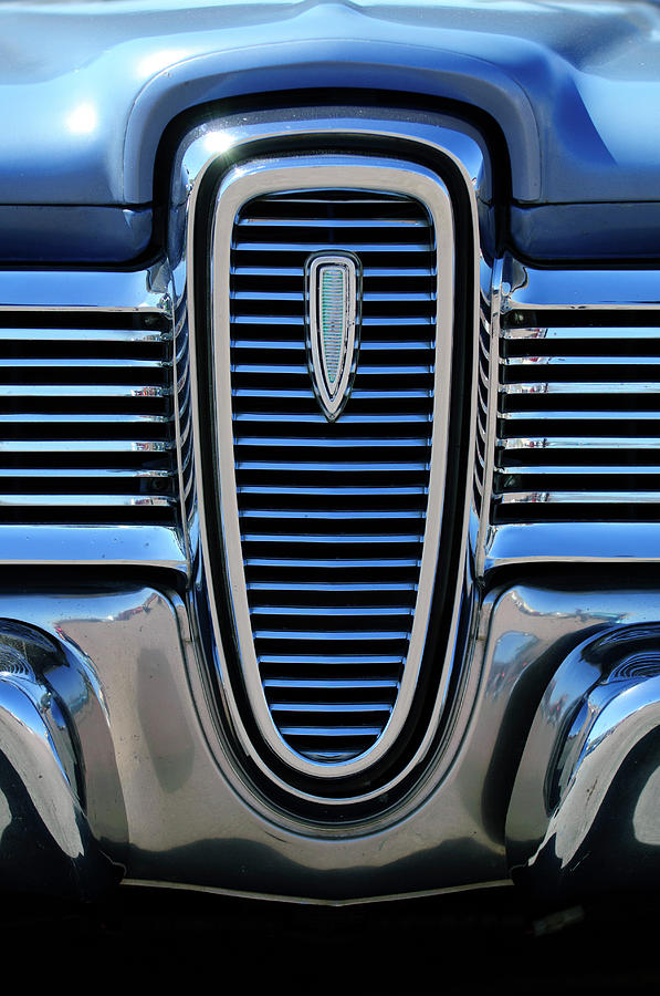 Car Photograph - 1959 Edsel Villager Grille by Jill Reger