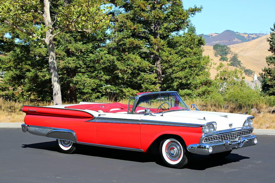 1959 Ford Fairlane 500 Photograph by Steve Natale