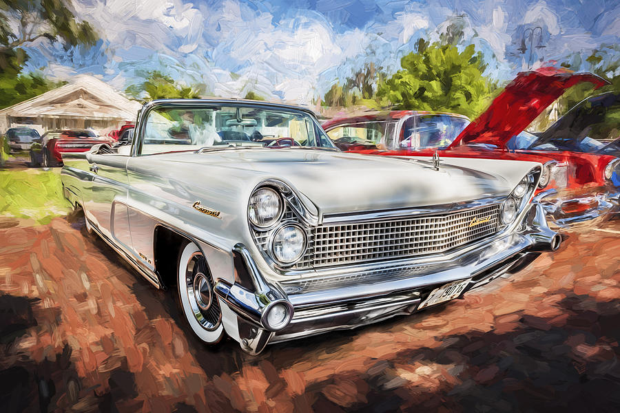 1959 Lincoln Continental Town Car MK IV Painted Photograph by Rich Franco