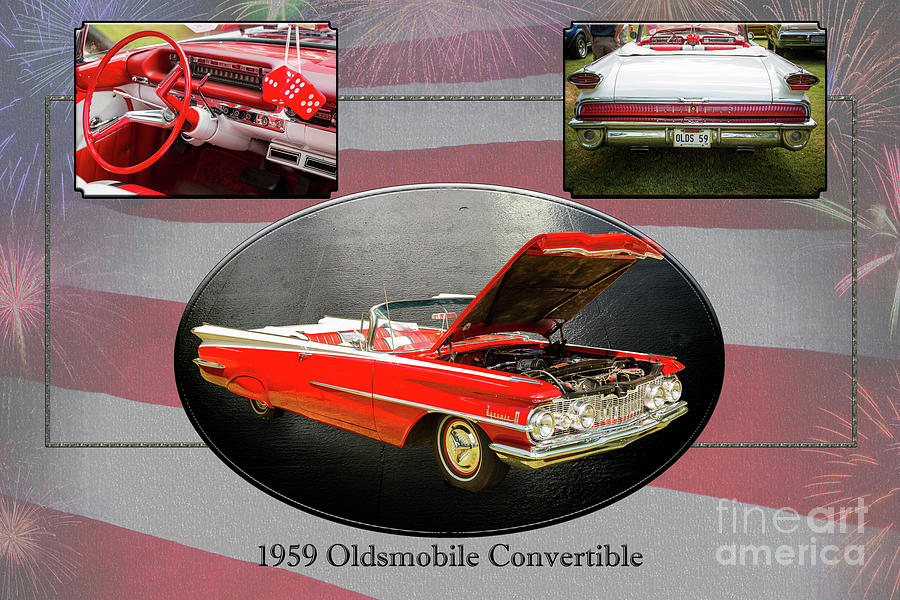 1959 Oldsmobile Convertible 5539.05 Photograph by M K Miller