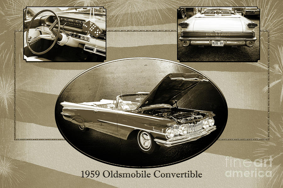 1959 Oldsmobile Convertible 5539.17 Photograph by M K Miller