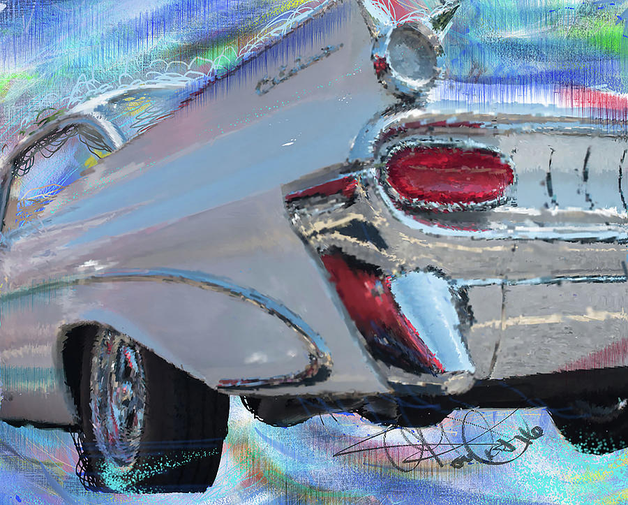 1959 Pontiac Catalina Painting by Donald Pavlica