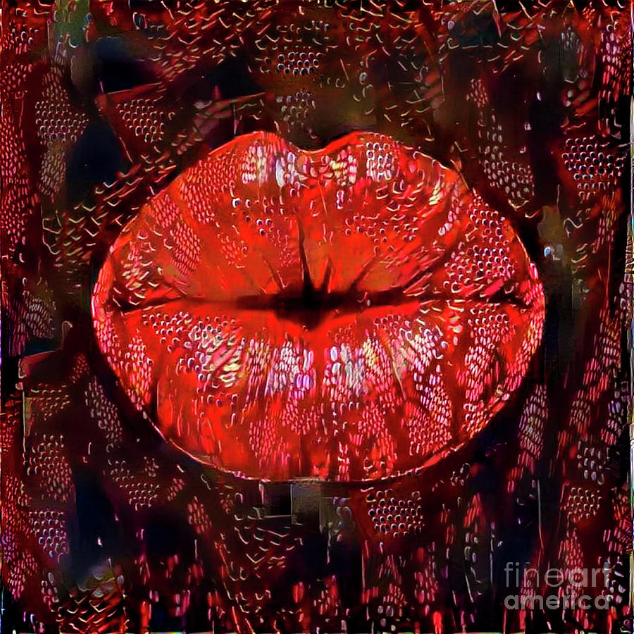 Kissing Lips #196 Digital Art by Amy Cicconi