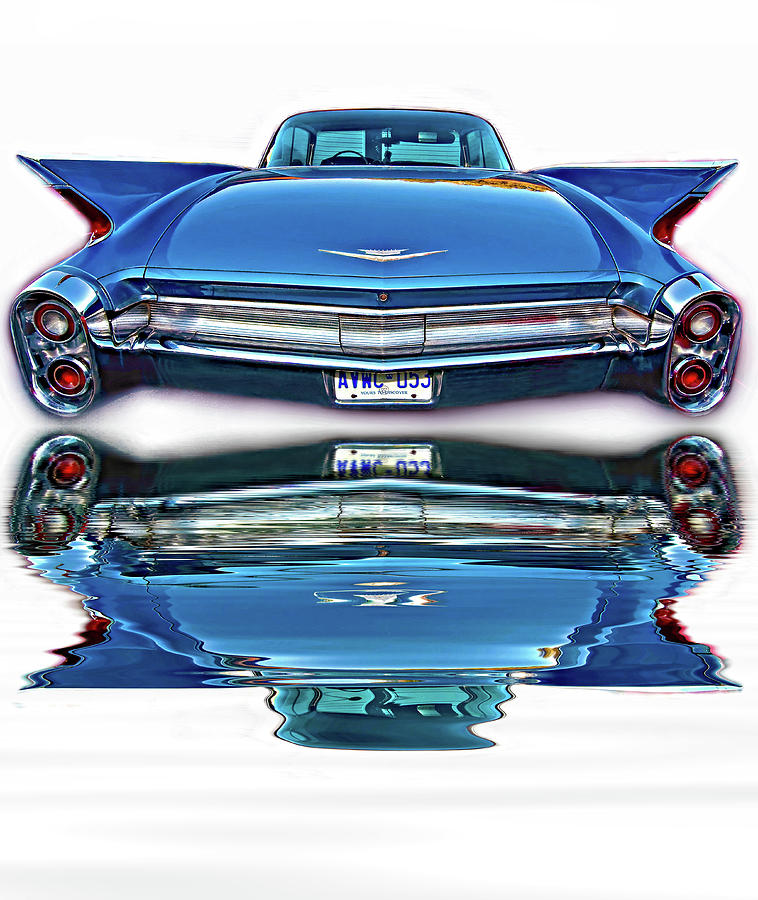 1960 Cadillac - When Chrome Ruled - Reflection Photograph by Steve Harrington