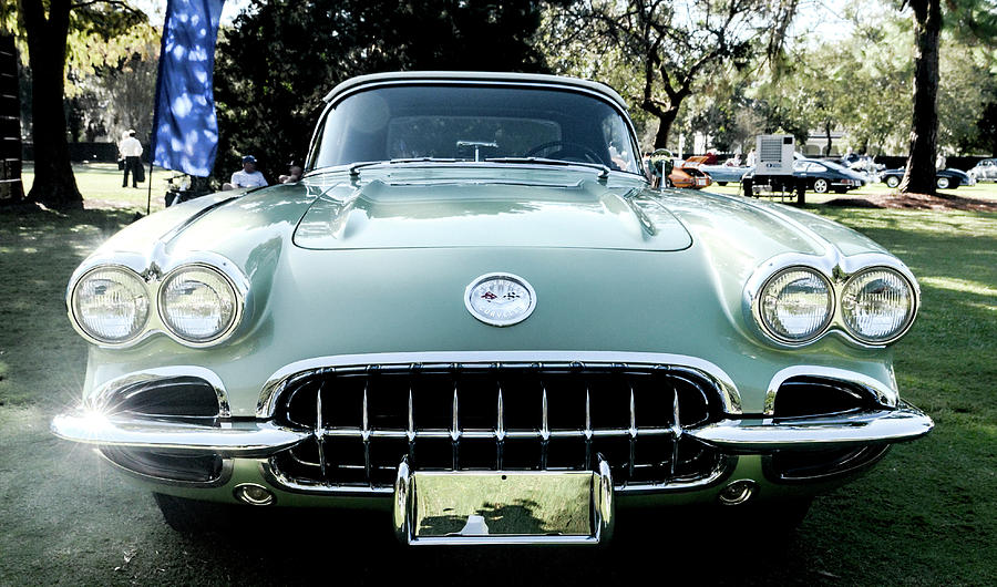 1960 Cascade Green Corvette Photograph by Nate Heldman