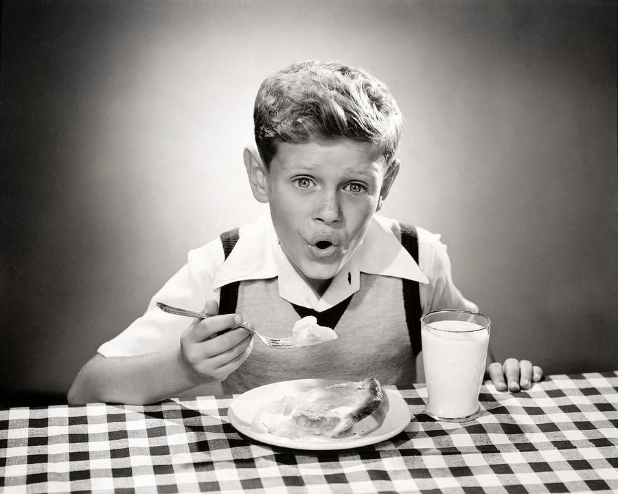 1950 Pie and Ice Cream Photograph by Historic Image - Fine Art America