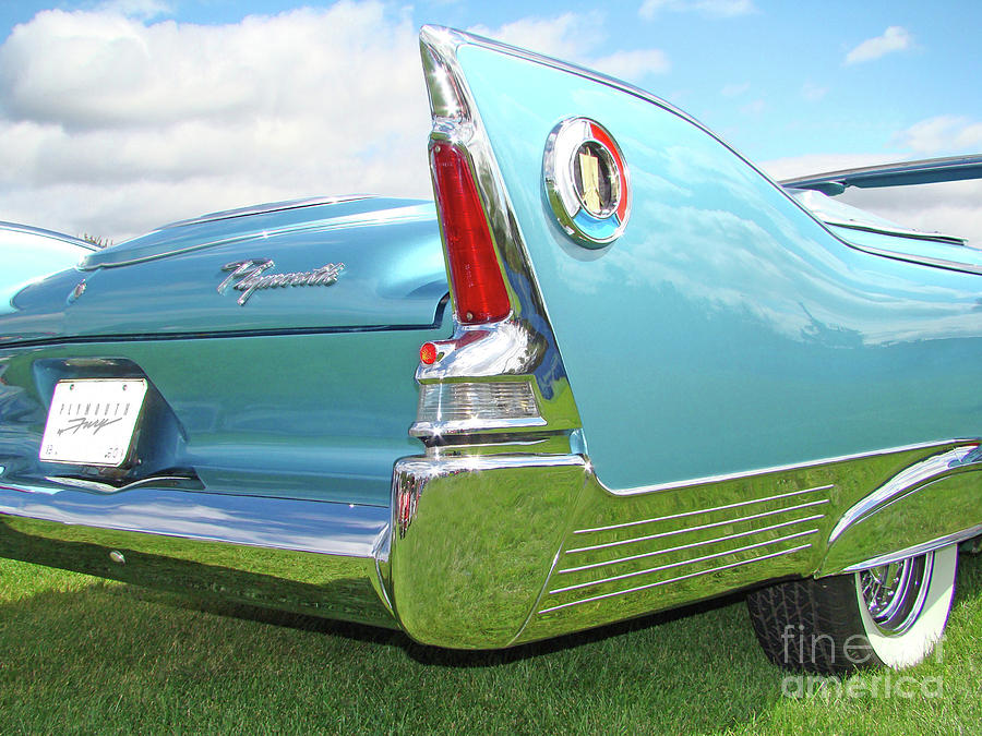 Vintage Photograph - 1960 Plymouth Fury Convertible Tail Fin by Tom Brewitz