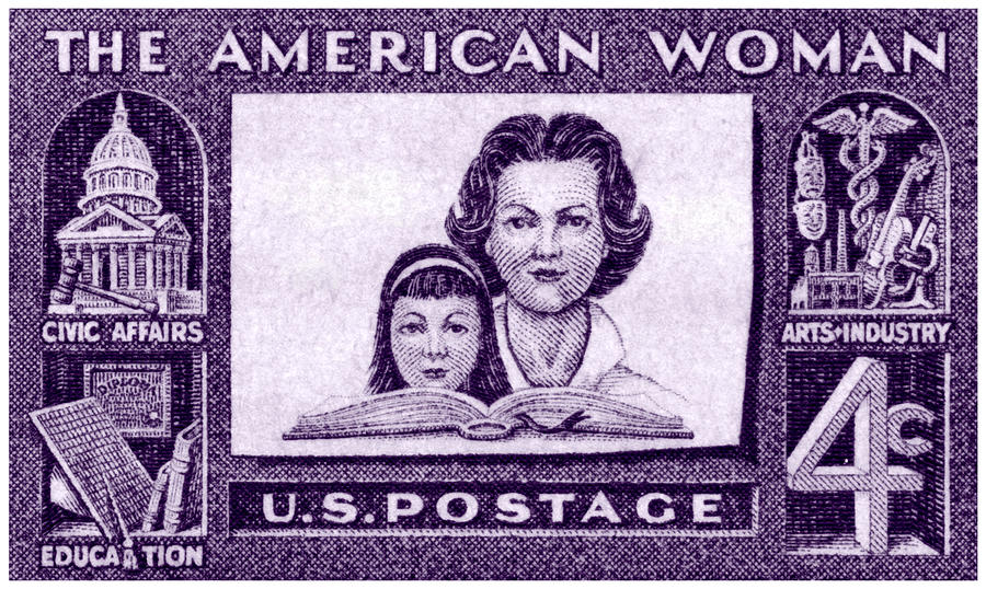 1960 The American Woman Painting by Historic Image