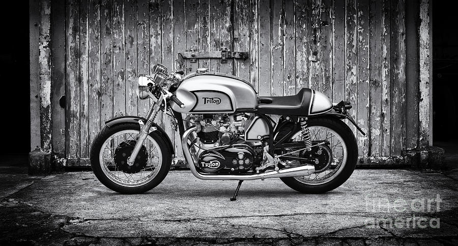 1960 Triton Cafe Racer Motorcycle Photograph by Tim Gainey