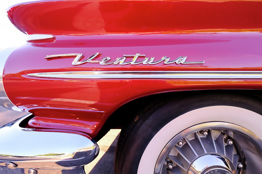 1960s Pontiac Ventura Fender and Logo Photograph by Jon Woodhams