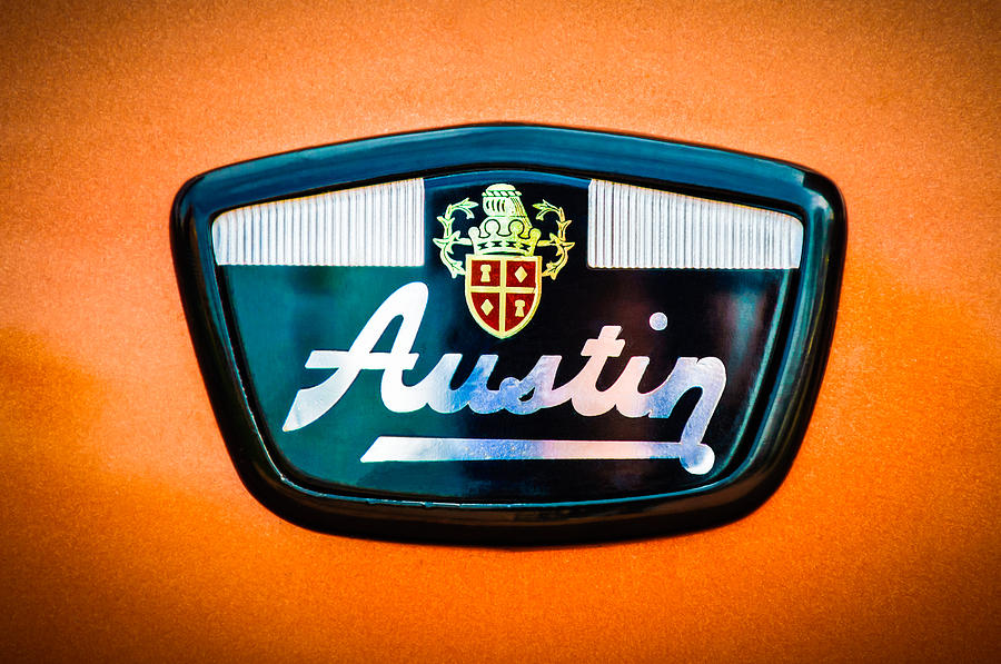 1961 Austin Mini Emblem -0953c Photograph by Jill Reger