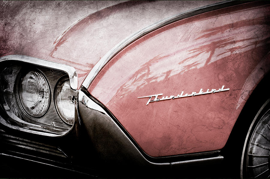 1961 Ford Thunderbird Emblem -0177ac Photograph by Jill Reger