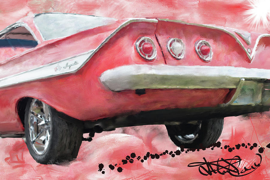 1961 Impala Painting by Donald Pavlica