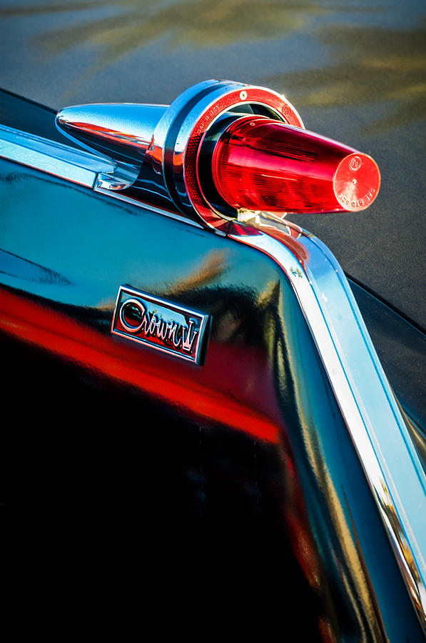 1962 Chrysler Imperial Crown Taillight -0551c Photograph by Jill Reger