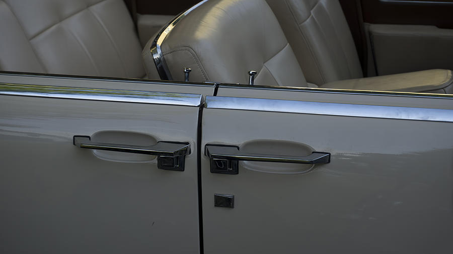 1962 Lincoln Continental doors Photograph by Cathy Anderson