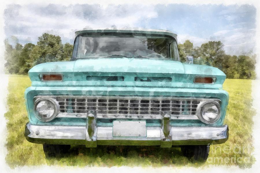 Vintage Photograph - 1963 Chevy Suburban by Edward Fielding