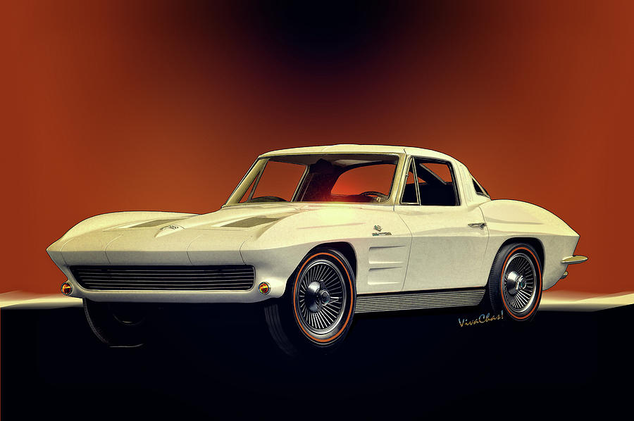 1963 Corvette 2nd Generation Photograph by Chas Sinklier