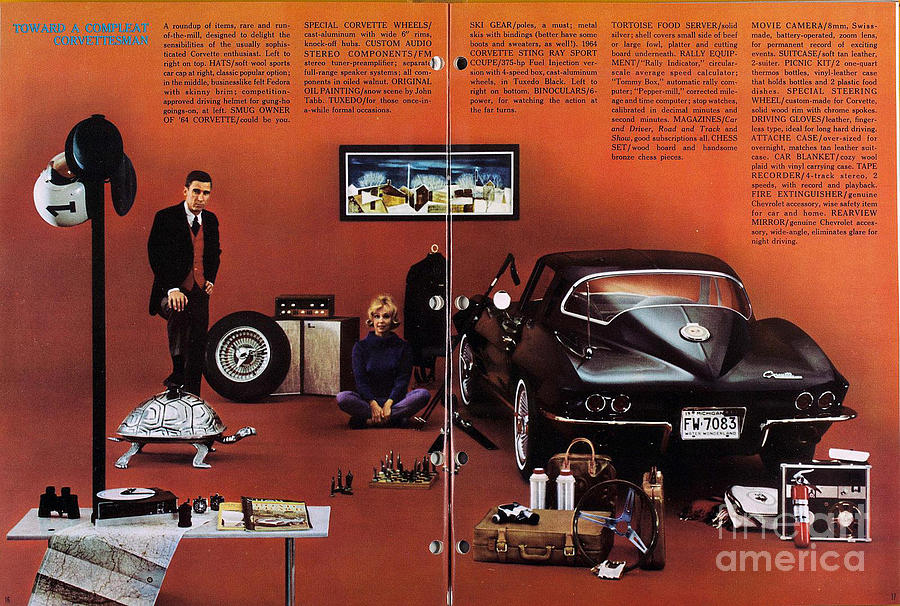 1963 Corvette Advert Photograph by Vintage Collectables