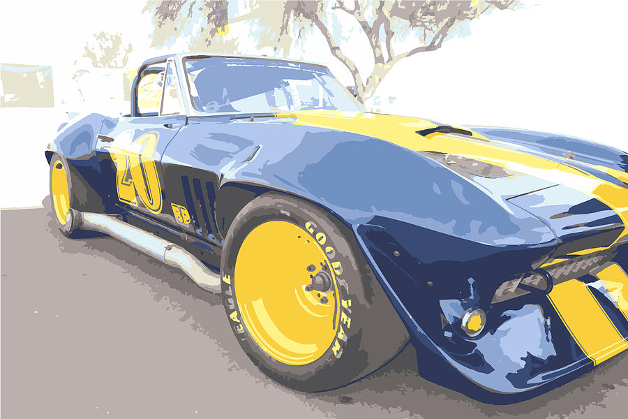1963 Grand Sport Drawing by Darrell Foster