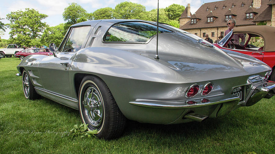 1963 Gray Corvette Sting Ray Photograph by Bill Ryan