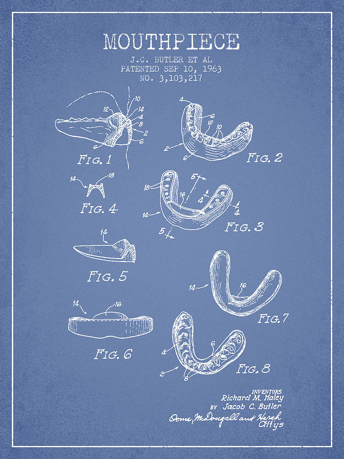 1963 Mouthpiece Patent Spbx15_lb Digital Art