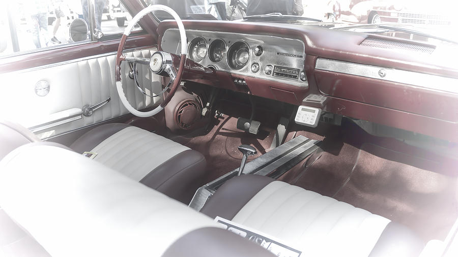1964 Chevrolet Chevelle Dashboard Digital Art by Cathy Anderson