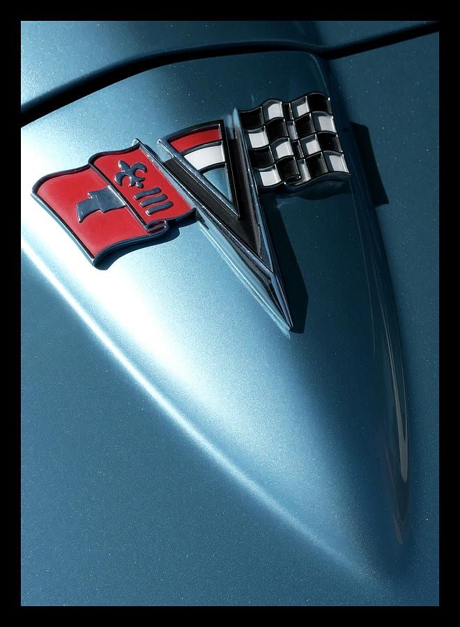 1964 Chevrolet Corvette Coupe Emblem Photograph by Doug Matthews