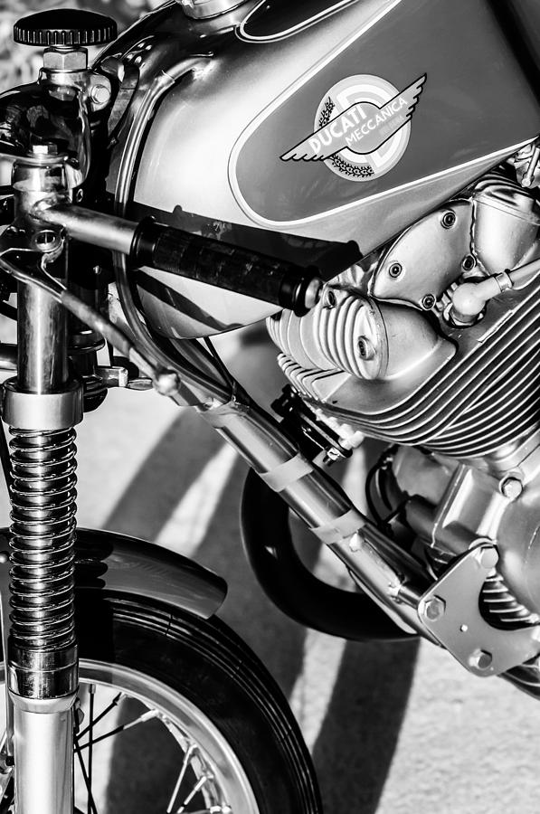 1964 Ducati 250cc F3 Corsa Motorcycle -2727bw Photograph by Jill Reger