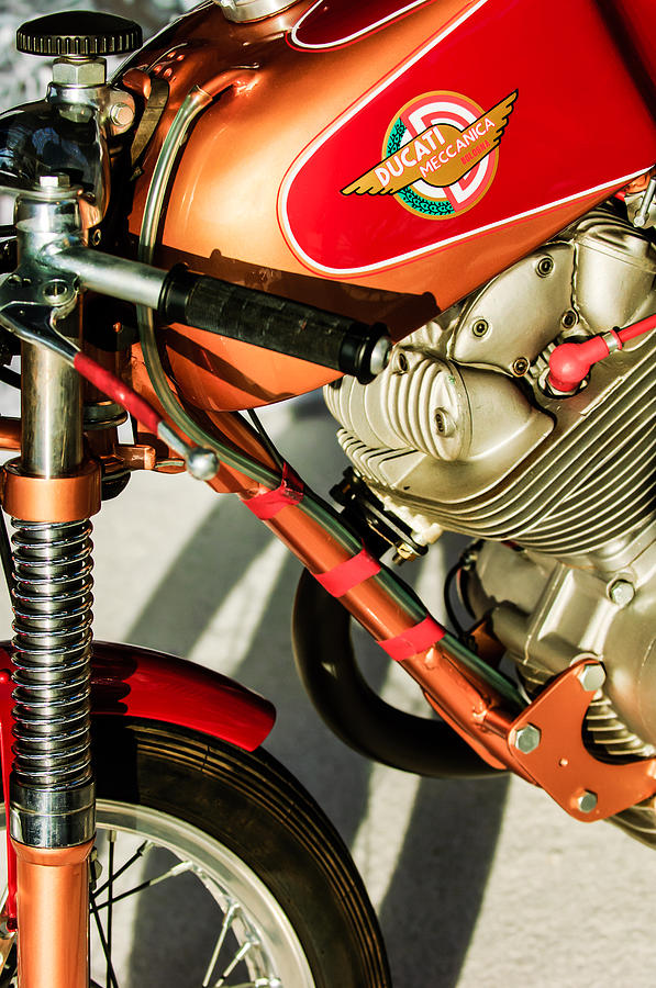 Transportation Photograph - 1964 Ducati 250cc F3 Corsa Motorcycle -2727c by Jill Reger